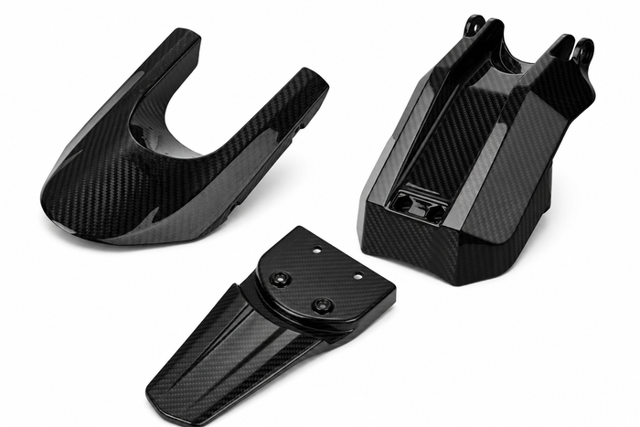 Ghost Carbon E Ride Pro Essentials Kit — Battery Cover + Rear Fender + Mud Guard